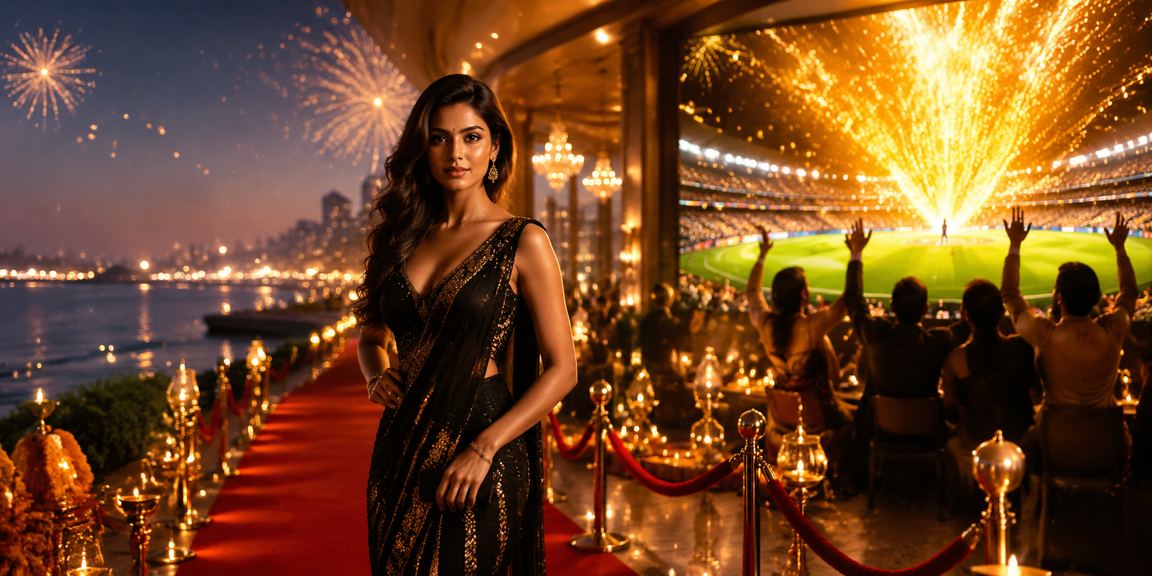 Indian player enjoying cricket betting during Diwali festival